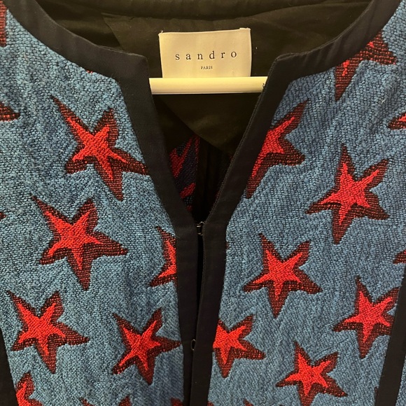 Sandro Star Print Jacket - Picture 5 of 5